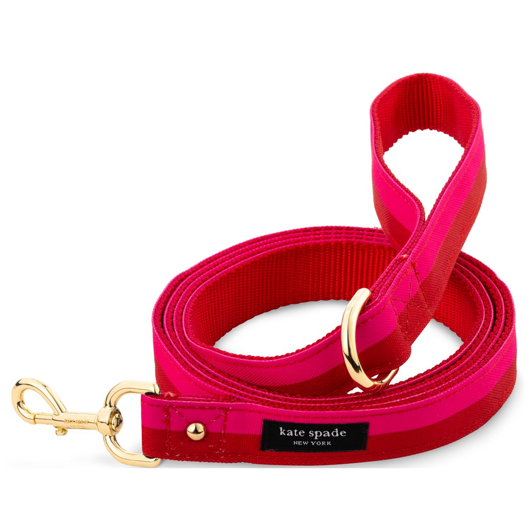 Kate Spade Red & Pink Colorblock Leash