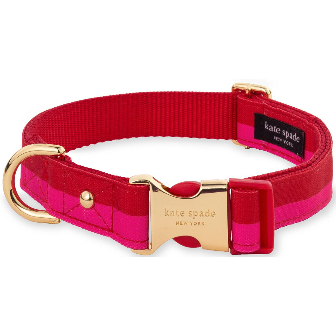 Kate Spade Red & Pink Colorblock Collar