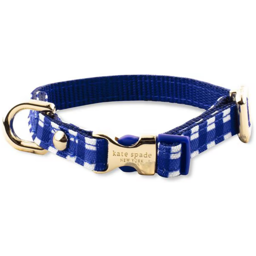 Kate Spade Navy Daisy Gingham Collar