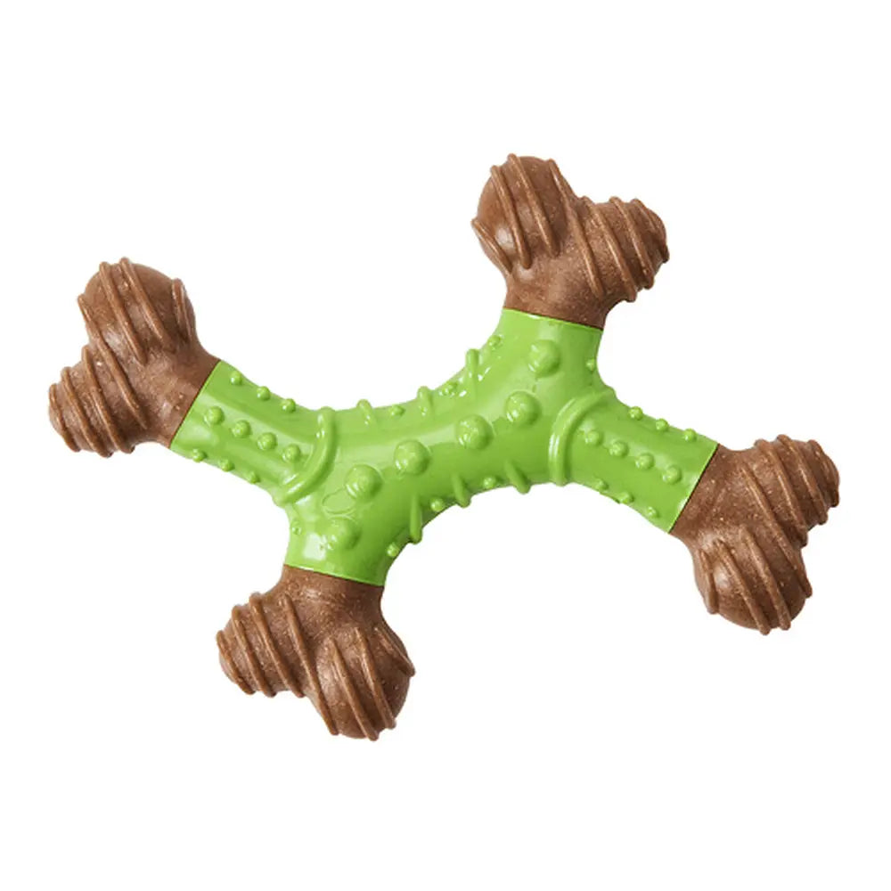 Bambone 6" Apple Flavored Dental X-Bone Dog Chew Toy
