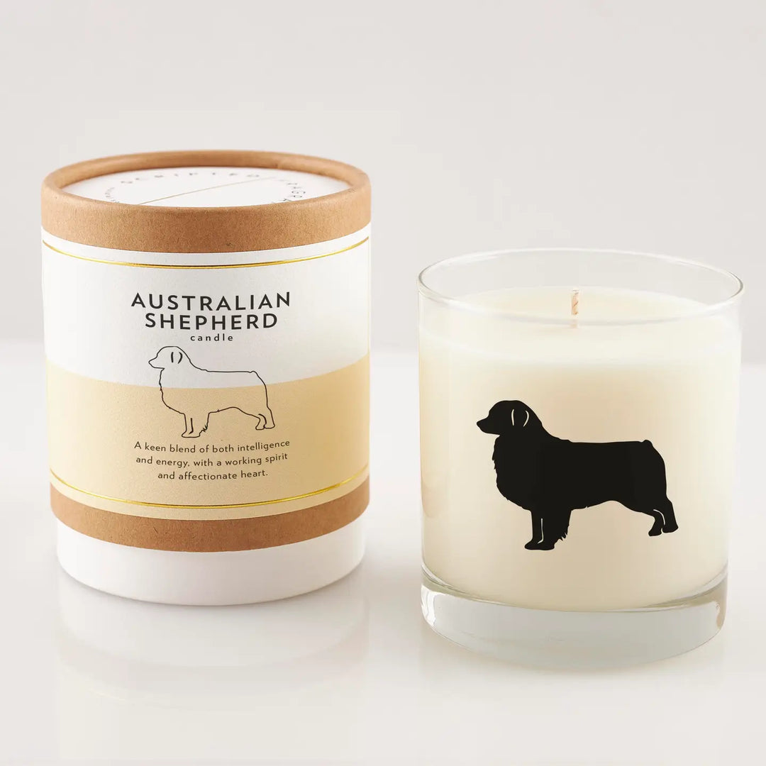 Australian Shepherd Dog Breed Soy Candle