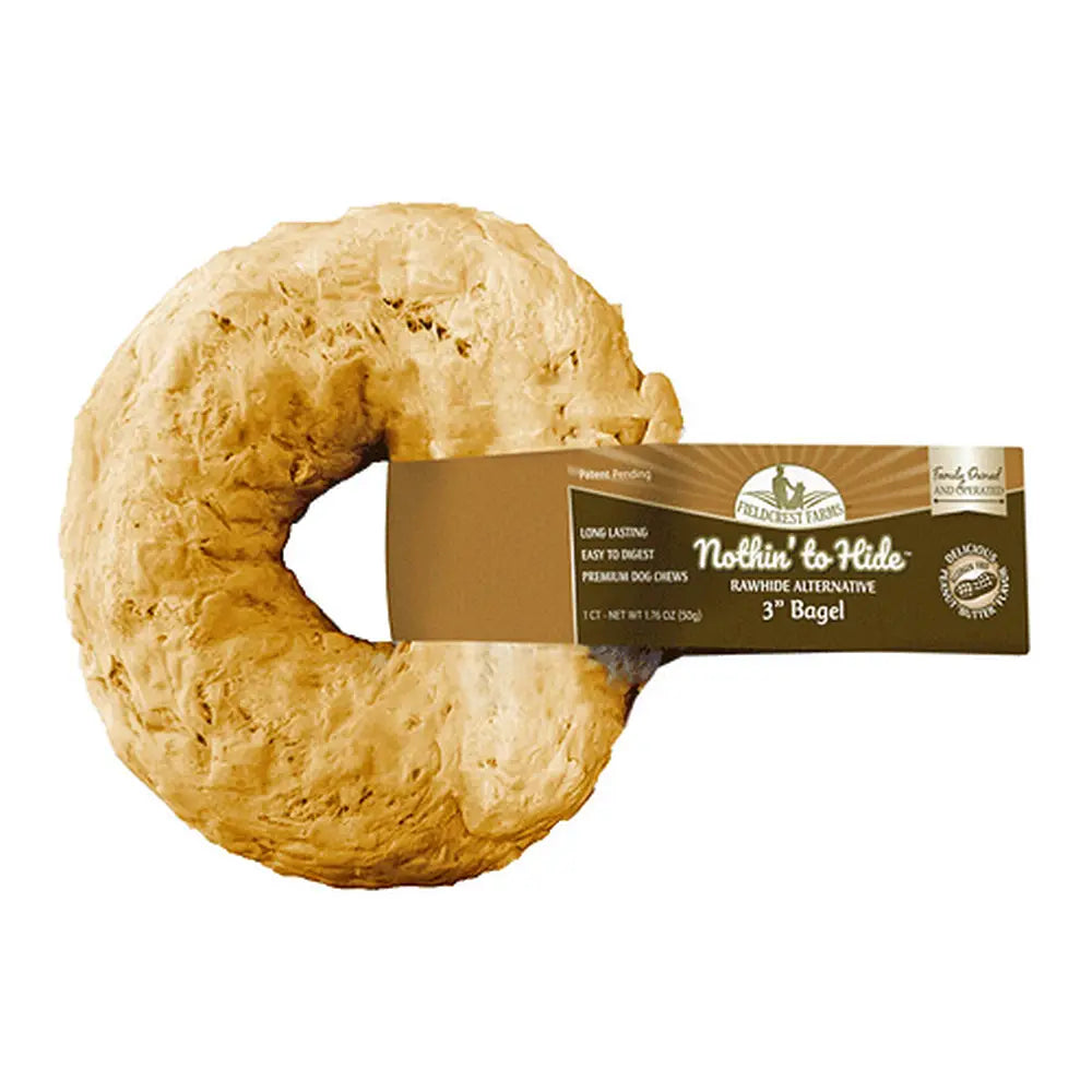 Fieldcrest Farms Nothin' To Hide Bagel 3" Peanut Butter