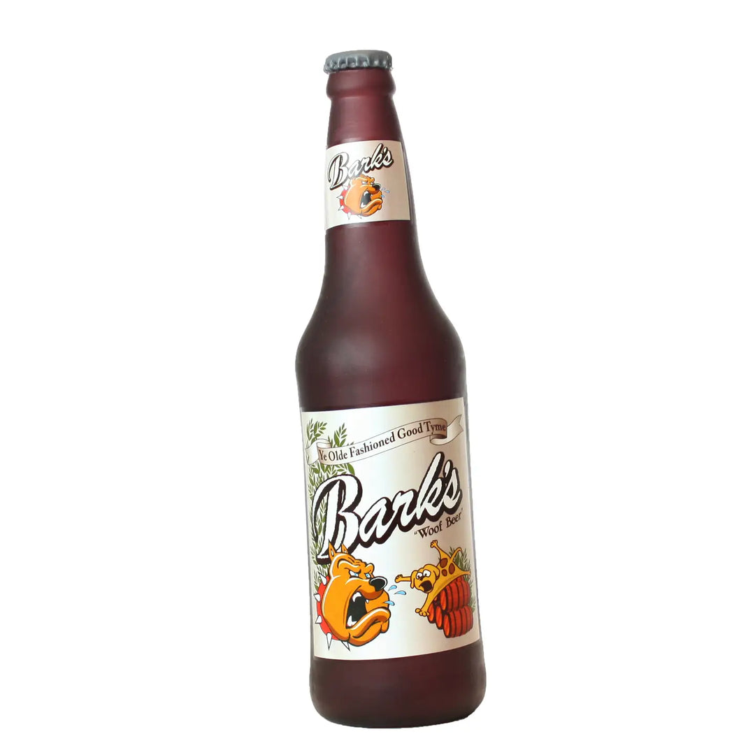 Silly Squeaker Beer Bottle Barks, Squeaky Novelty Dog Toy