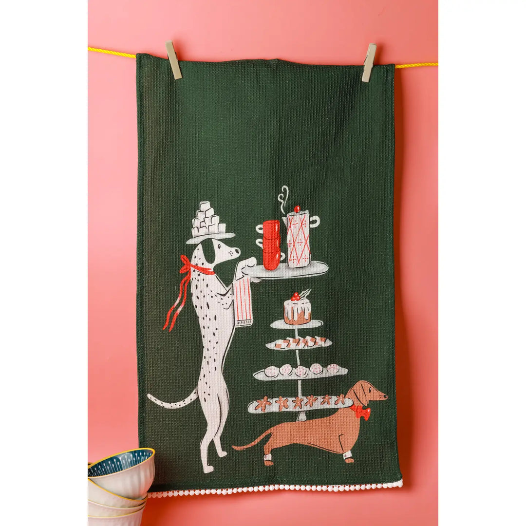 The Birdie Cocktail Hour Dish Towel