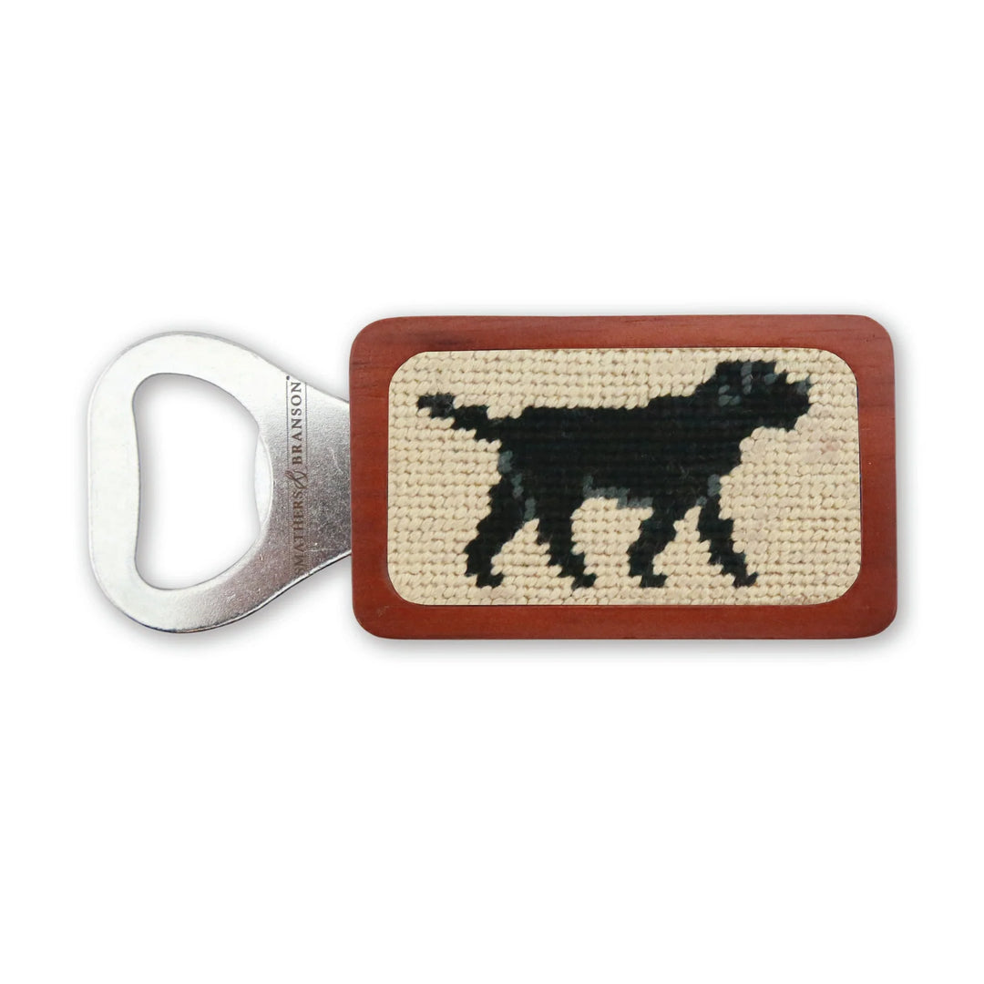 Smathers & Branson-Black Lab Walking Bottle Opener (Light Khaki)
