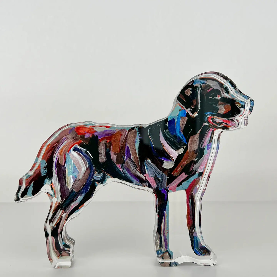 "Chocolate Lab" Acrylic Shelfie