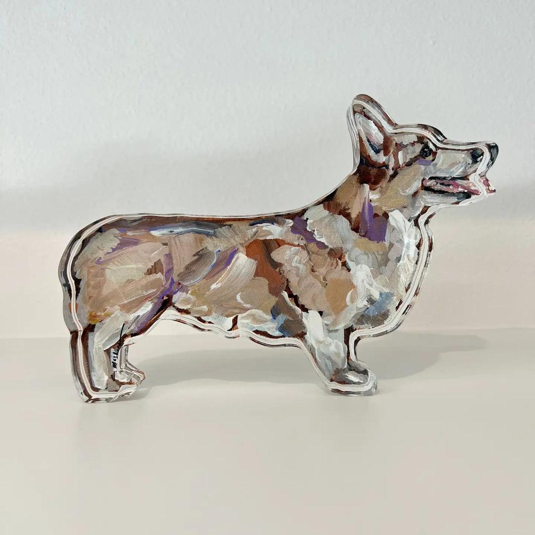 "Corgi Blonde" Acrylic Shelfie