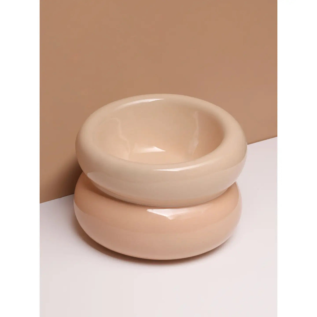 Soufflé Pet Bowl - Cream Beige