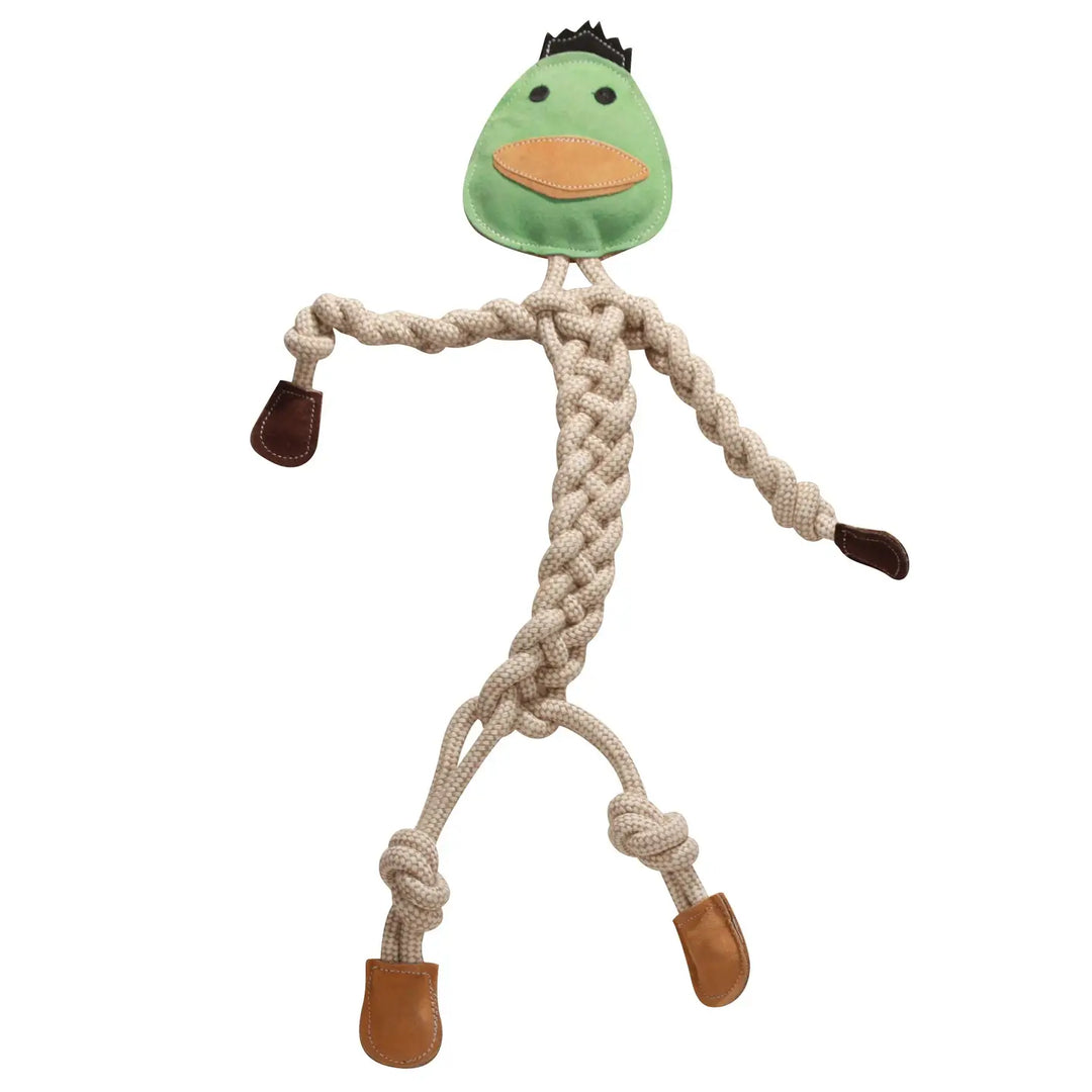 Dilly Duck Natural Rope Knottie Dog Toy (Large)