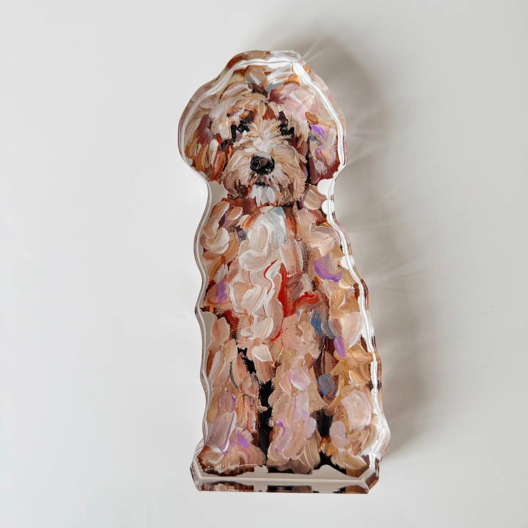 “Goldendoodle Classic” Acrylic Shelfie