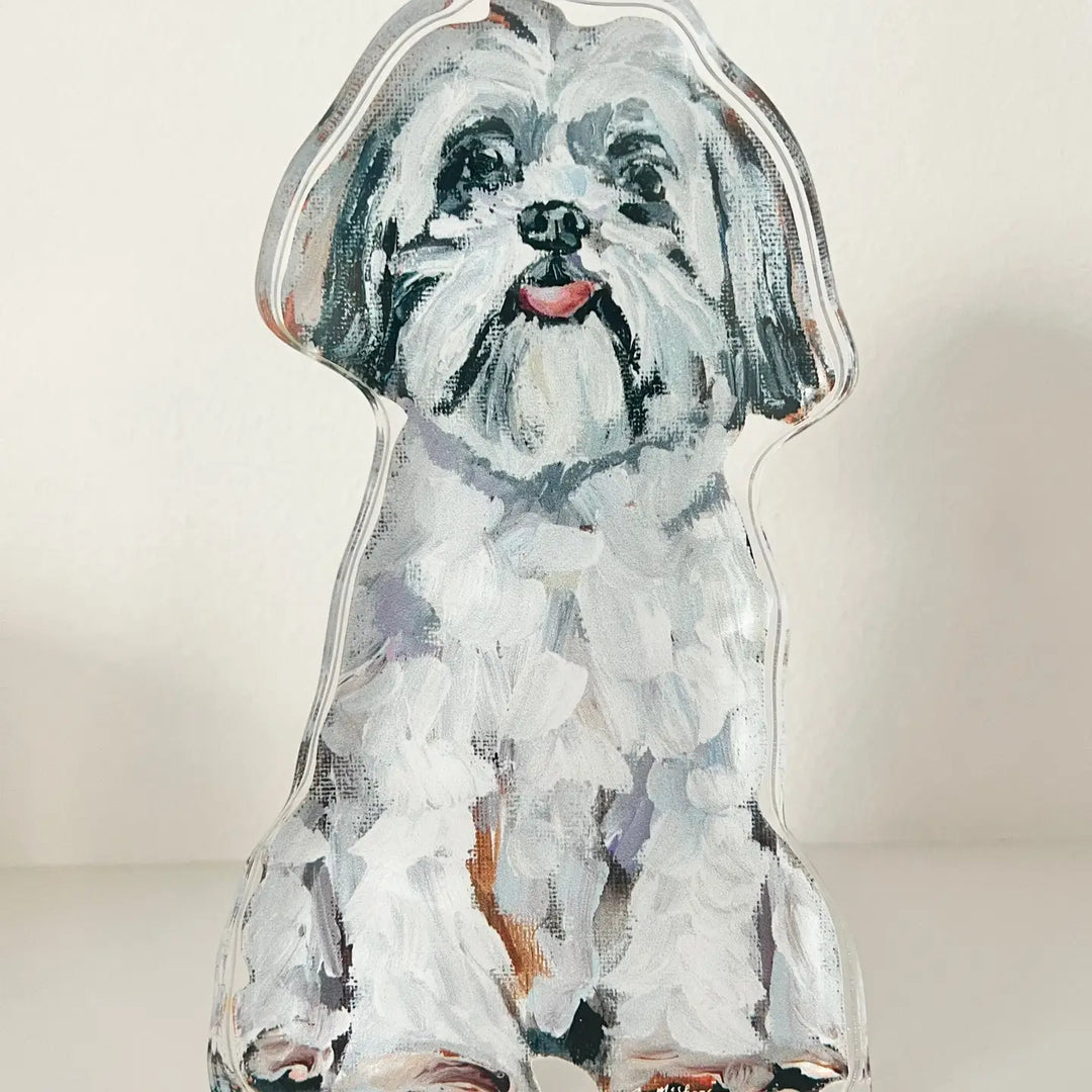 "Shih Tzu White" Acrylic Shelfie