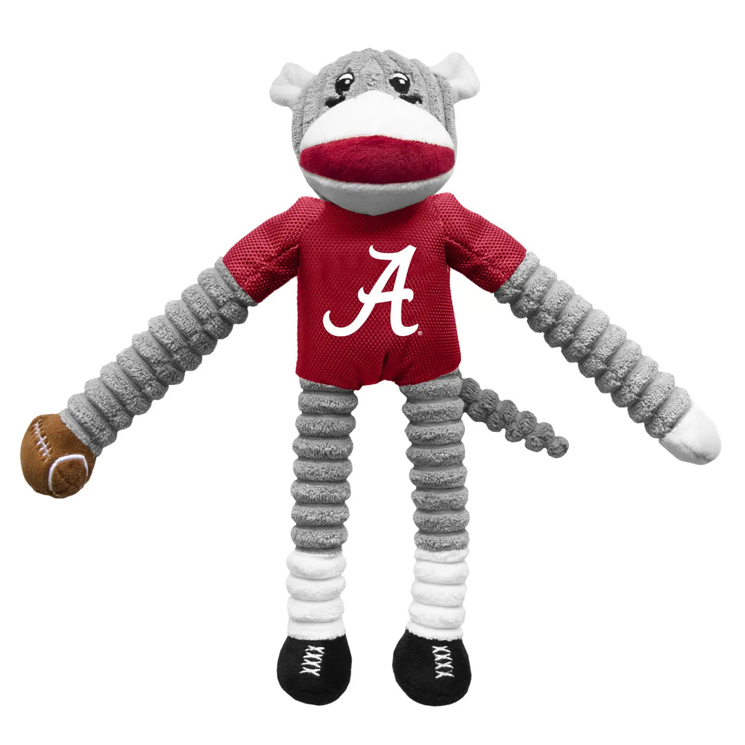Alabama Sock Monkey with Football Toy