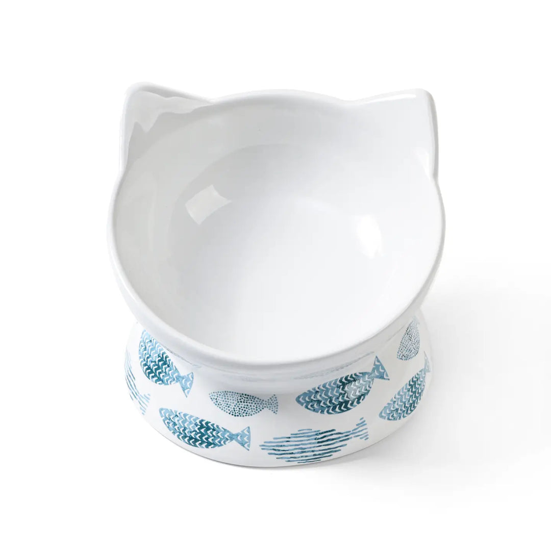 Oscar Tilt Cat Dish (Multicolored)