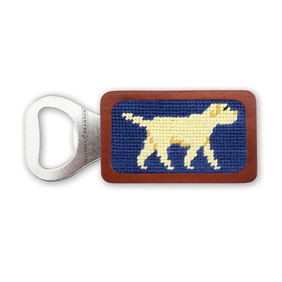 Smathers & Branson-Yellow Lab Walking Bottle Opener (Classic Navy)