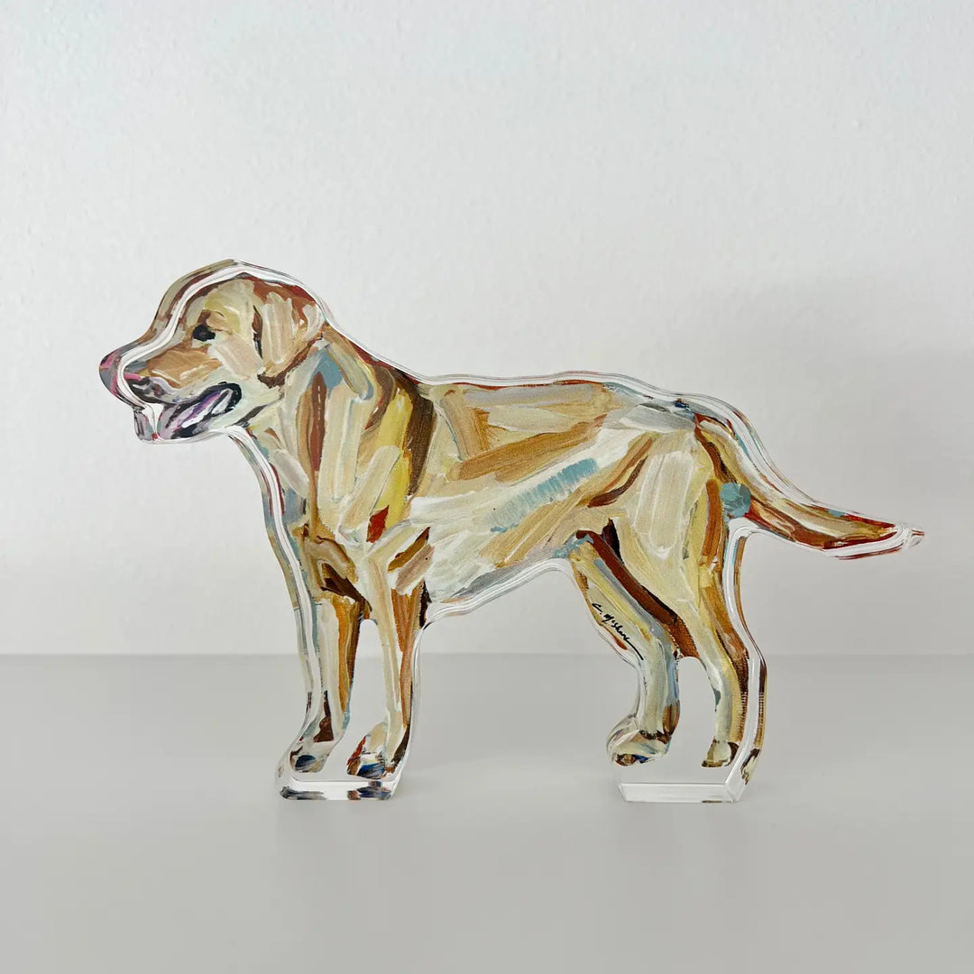 "Yellow Lab" Acrylic Shelfie