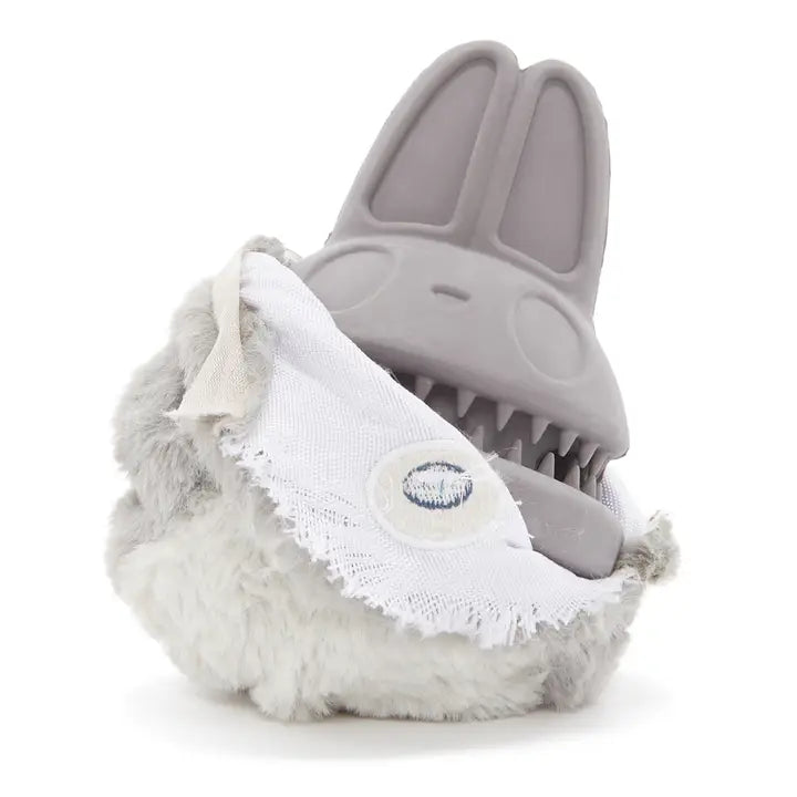 Hare Raiser Rabbit Rubber Super Chewer Dog Toy Grey