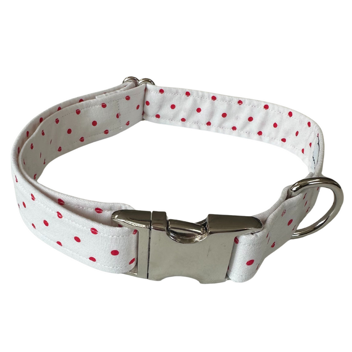 White Polka Dot Unleashed Collar