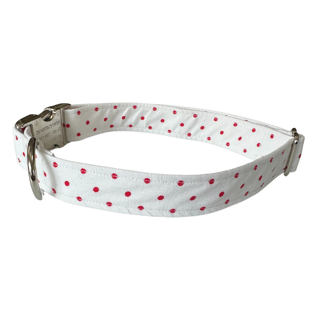White Polka Dot Unleashed Collar
