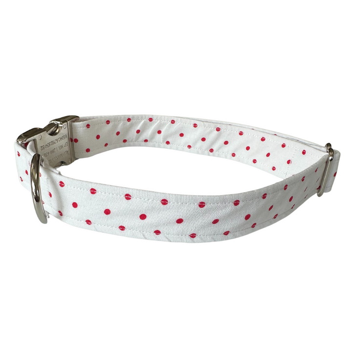 White Polka Dot Unleashed Collar