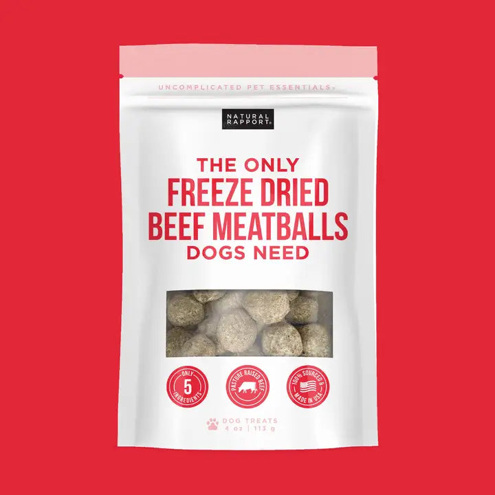 The Only Freeze Dried Beef Meatballs Dogs Need