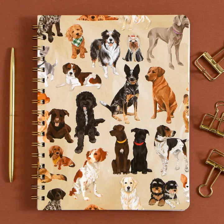 Furry Friends Dogs Spiral Notebook