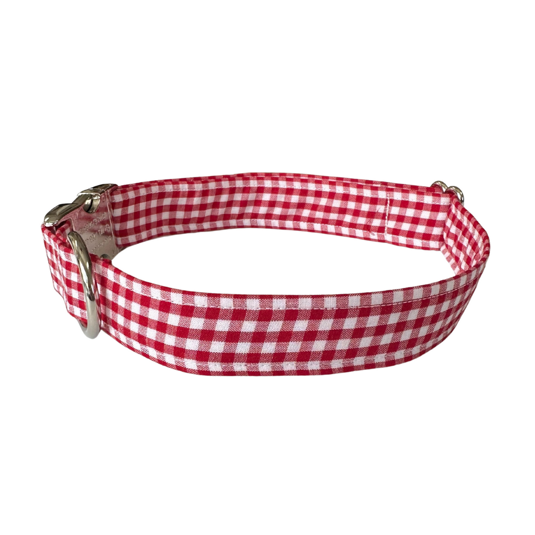 Crimson Check Unleashed Collar