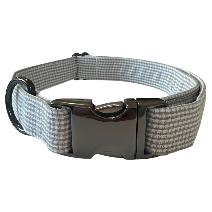 Grey Gingham Unleashed Collar