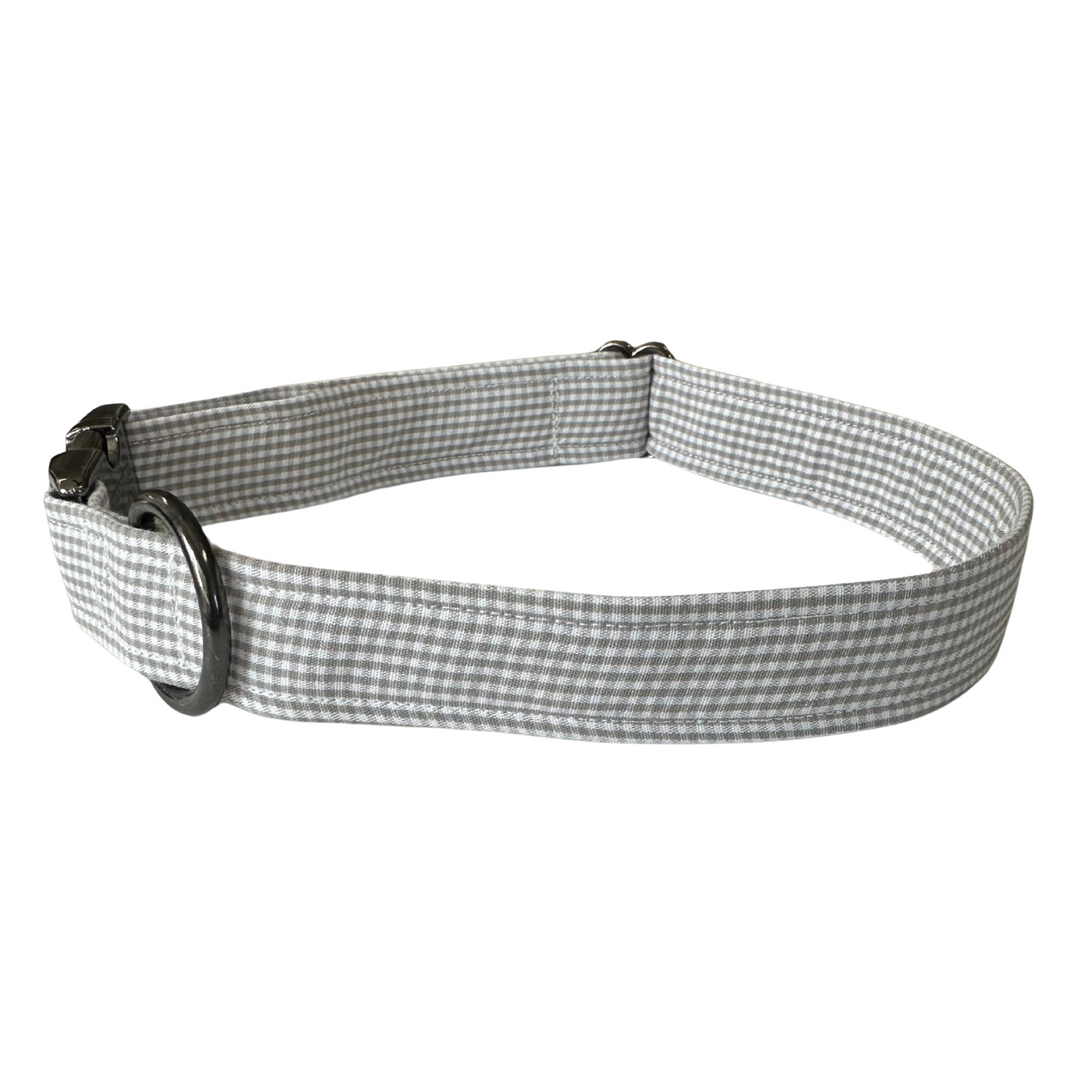 Grey Gingham Unleashed Collar