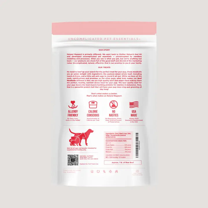 The Only Freeze Dried Beef Meatballs Dogs Need