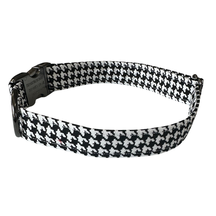 Black Houndstooth Unleashed Collar