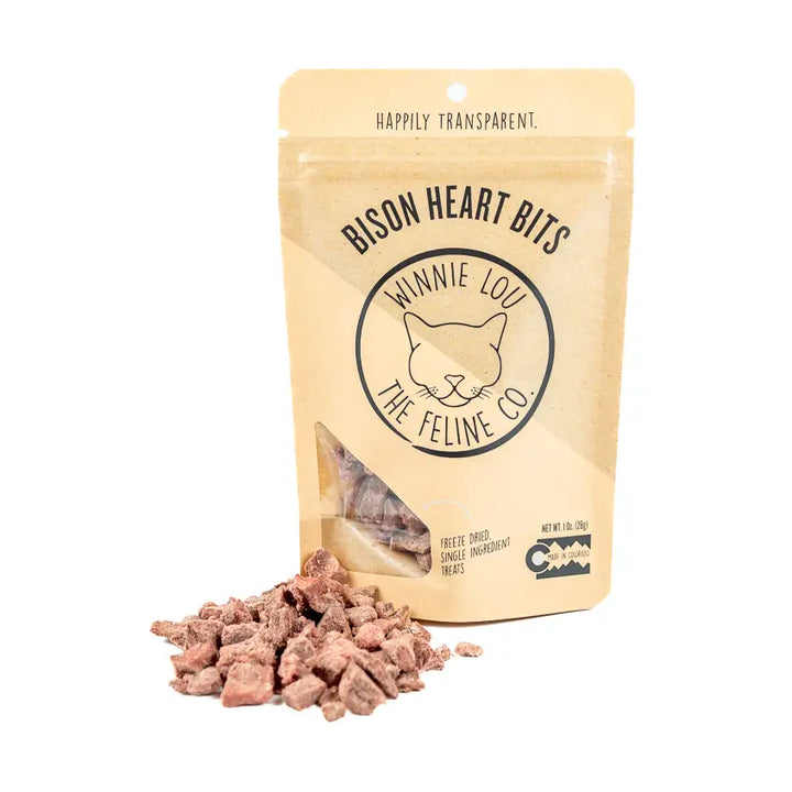 Bison Heart Bits - Cat Treat