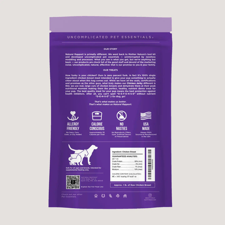 The Only Dehydrated Chicken Jerky Dogs Need (4oz bag)