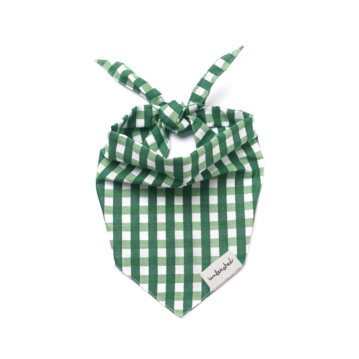 Unleashed Bandana - Classic Green Check
