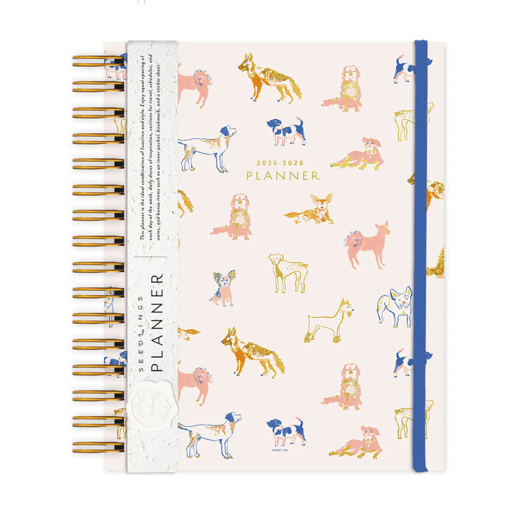 2025-2026 Dogs Seedlings 17 Month Planner