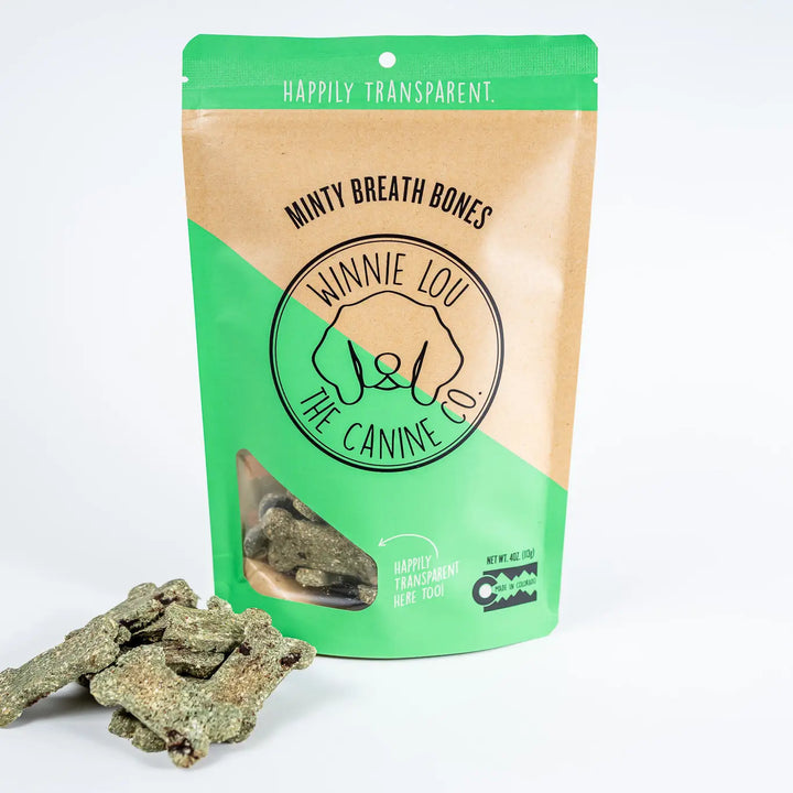 Minty Breath Bones - Dog Treat (4oz bag)