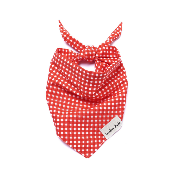 Unleashed Bandana - Red Gingham