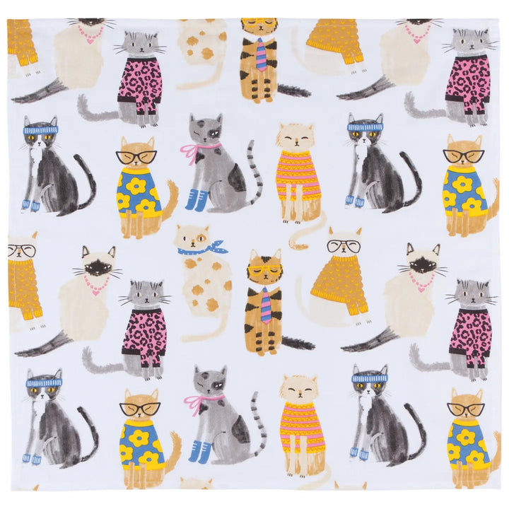 Feline Fine Floursack Dishtowel (Set of 2)