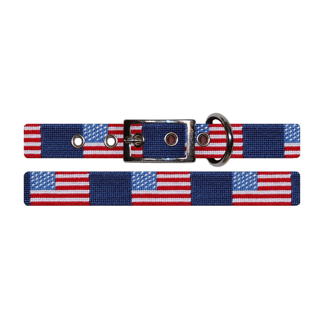 Smathers & Branson-American Flag Dog Collar (Classic Navy)