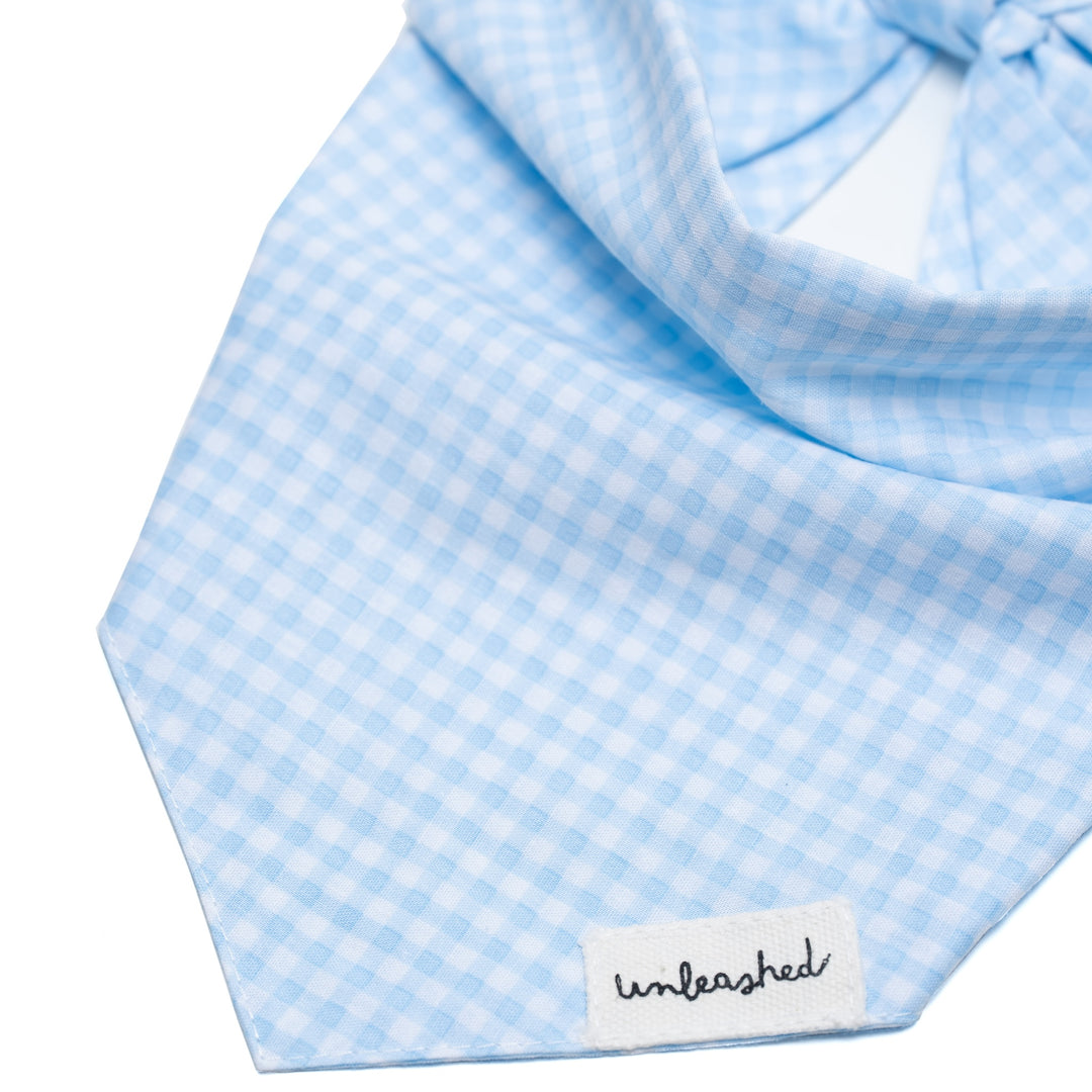 Unleashed Bandana - Baby Blue Gingham