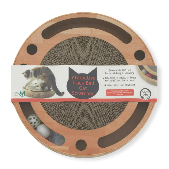 Interactive Track Ball Cat Scratcher