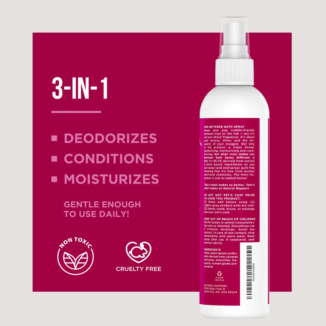 The Only Between Bath Spray Dogs Need - Cranberry & Vanilla (3oz)
