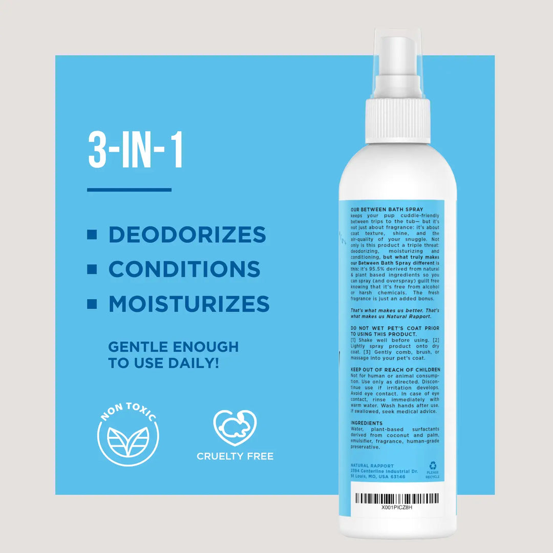 The Only Between Bath Spray Dogs Need - Amber & Sandalwood (8oz)