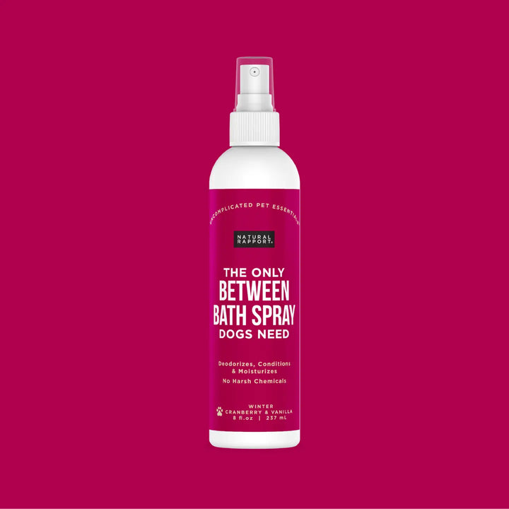 The Only Between Bath Spray Dogs Need - Cranberry & Vanilla (3 & 8oz)