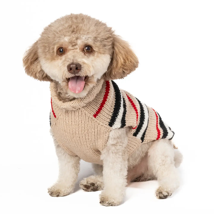 Alpaca Bentley Stripe Knit Dog Sweater