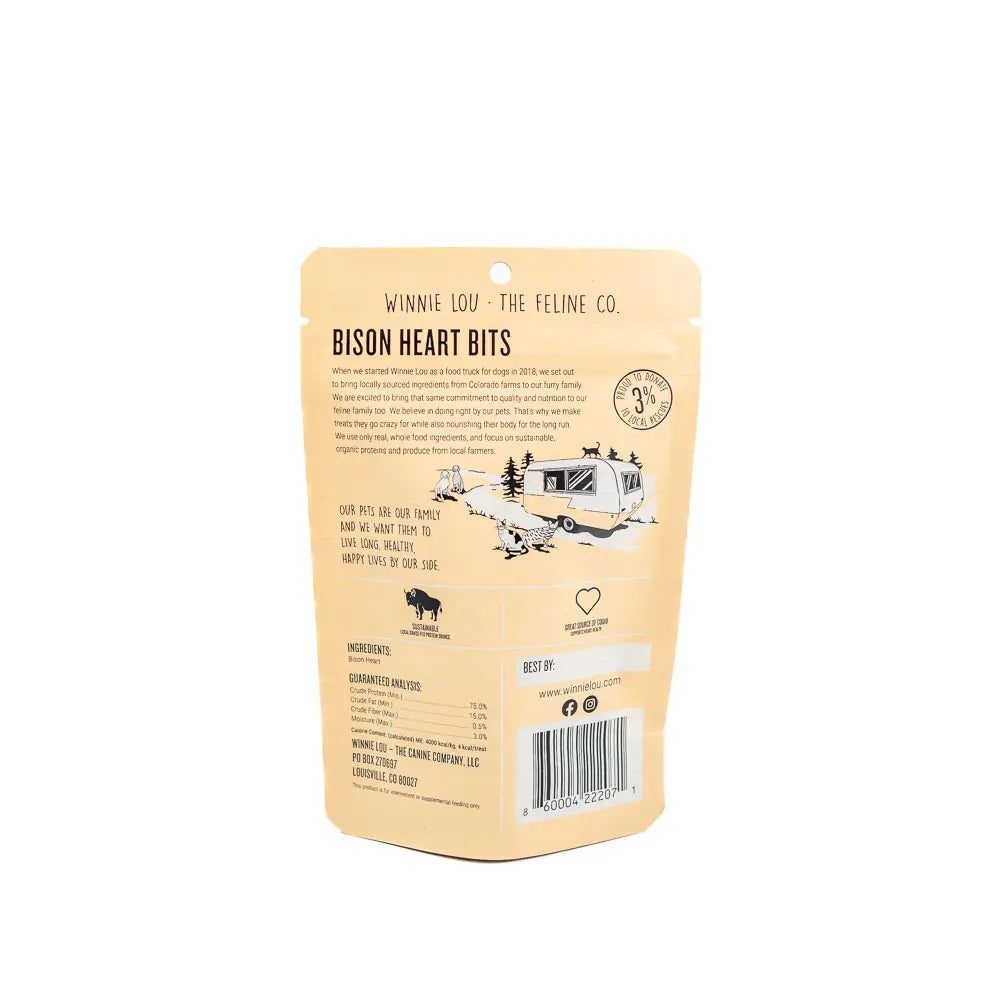 Bison Heart Bits - Cat Treat