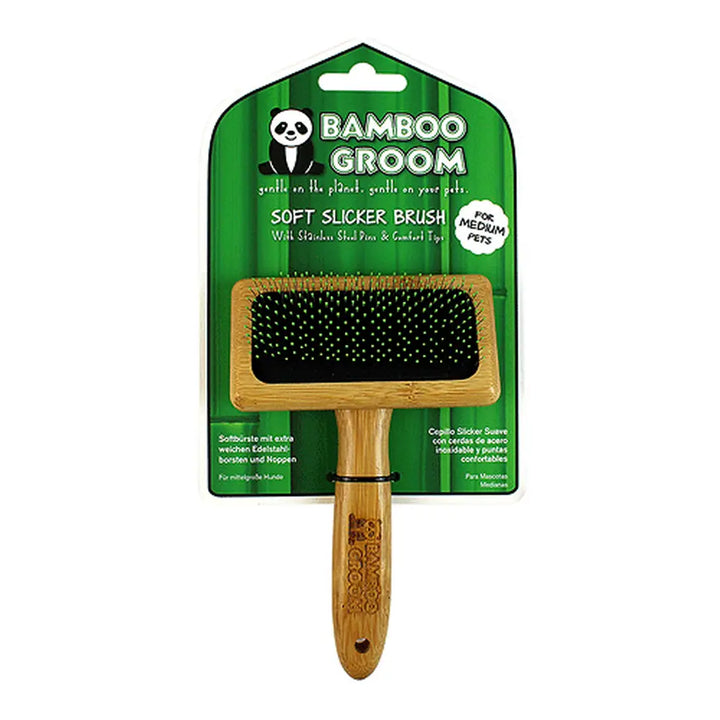 Alcott Bamboo Groom Soft Slicker Brush