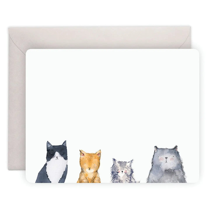 Cat's Meow Flat Note (Boxed Set of 8) | Notecard Stationery