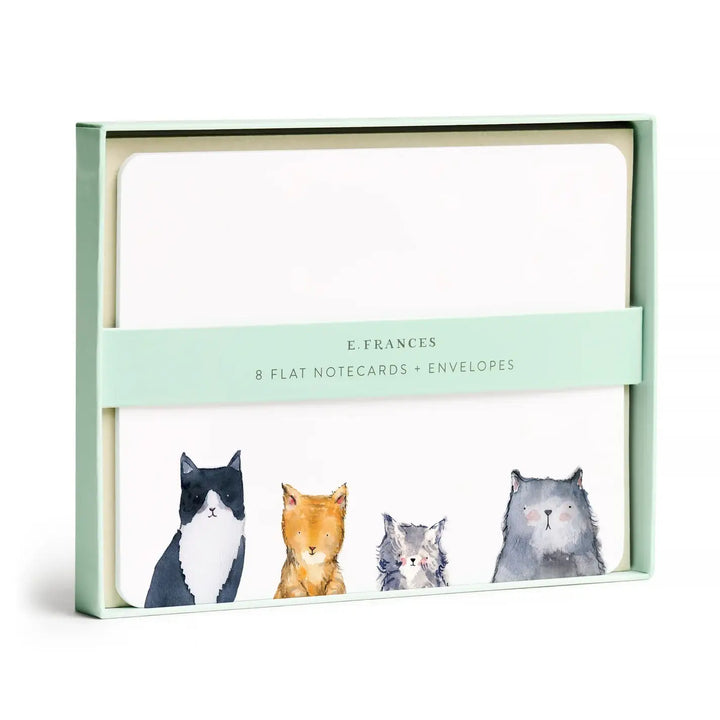 Cat's Meow Flat Note (Boxed Set of 8) | Notecard Stationery