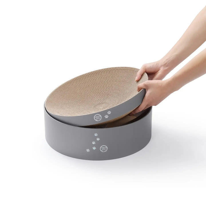 Cozy Cat Scratcher Bowl (Hologram Gray)