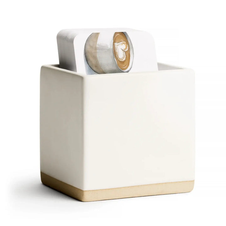 Little Notes Ceramic Holder White
